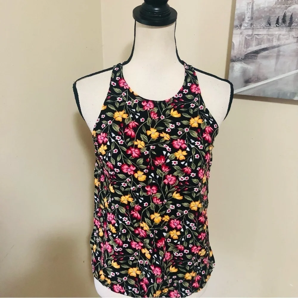 Old Navy Floral Halter Top - Picture 1 of 8